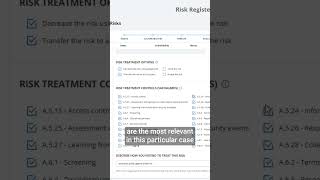 Conformio Risk Register - Treating risks #shorts
