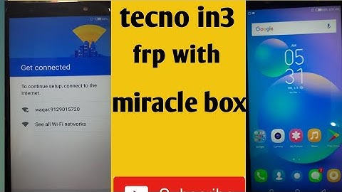 Tecno in3 frp bypass with miracle box