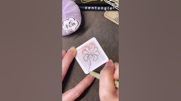 Zentangle Pattern #FLUXECHO 禪繞畫入門 禪繞圖樣 (N.1827) how to draw by Eva Wu #shorts Inktober 2022 Day 7