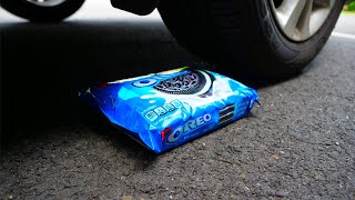 Crushing Crunchy & Soft Things by Car! - EXPERIMENT Oreos vs Car by Galaxy Experiments 17,604 views 2 years ago 1 minute, 21 seconds