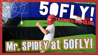 Mr Spidey at 50FLY! Trampoline Club Phuket