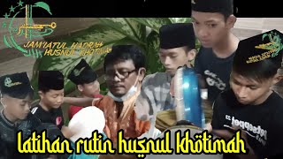 hadrah husnul khotimah||karang budi (latihan rutin)