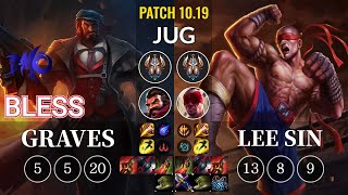 DMO bless Graves vs Lee Sin Jungle - KR Patch 10.19