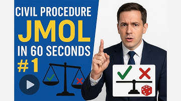 Civil Procedure: JMOL in 60 Seconds  Win on Law, Not Luck