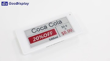 Cheap Price ESl 2.9 Inch Supermarket Shelf Label E-ink E-paper Digital Price Tag Bluetooth