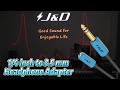 🎧 J&amp;D 1/4" to 3.5 mm Headphone Adapter - Heavy-Duty &amp; Reliable! 🎵
