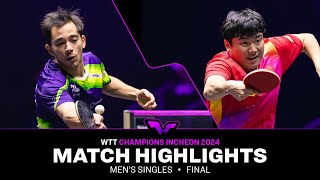 Liang Jingkun vs Hugo Calderano | MS FINAL | WTT Champions Incheon 2024