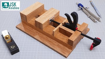 【DIY】Two types of Wooden Vise - Drill Press Vise【Homemade】