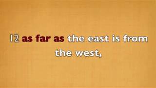 Power of Words |  Psalm 103: 12 - 13