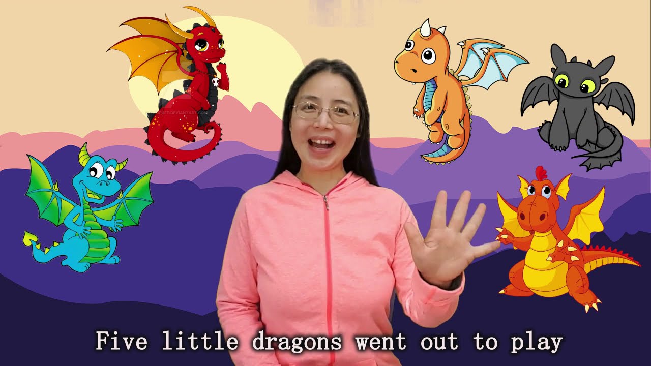 Five Little Dragons 五条小龙 （鹅妈妈中英文早教）