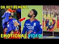 Dinesh Karthik retired from IPL moment emotional send off from RCB Virat Kohli on Eliminator