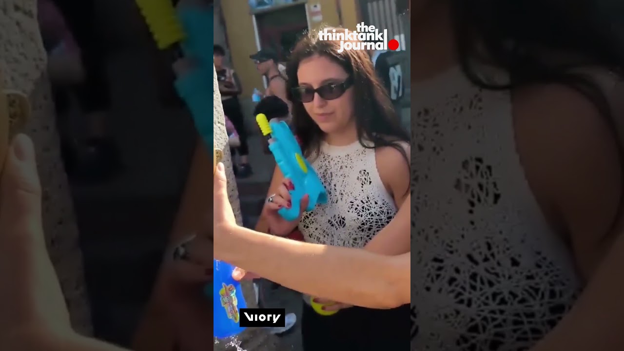 Madrid turns into water gun battlefield  | 