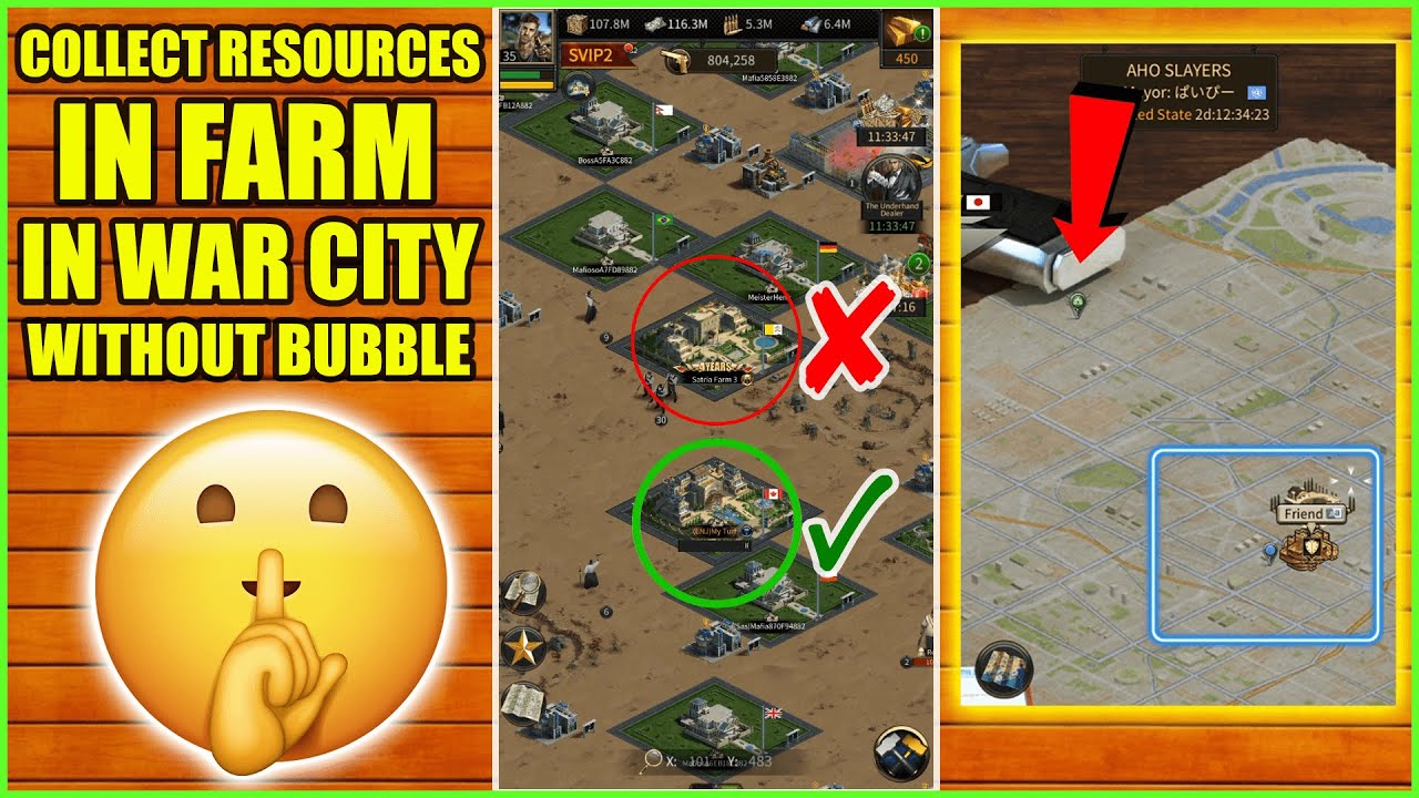 Collect Resources In Your Farm Without Bubble In War 🔥- Mafia City