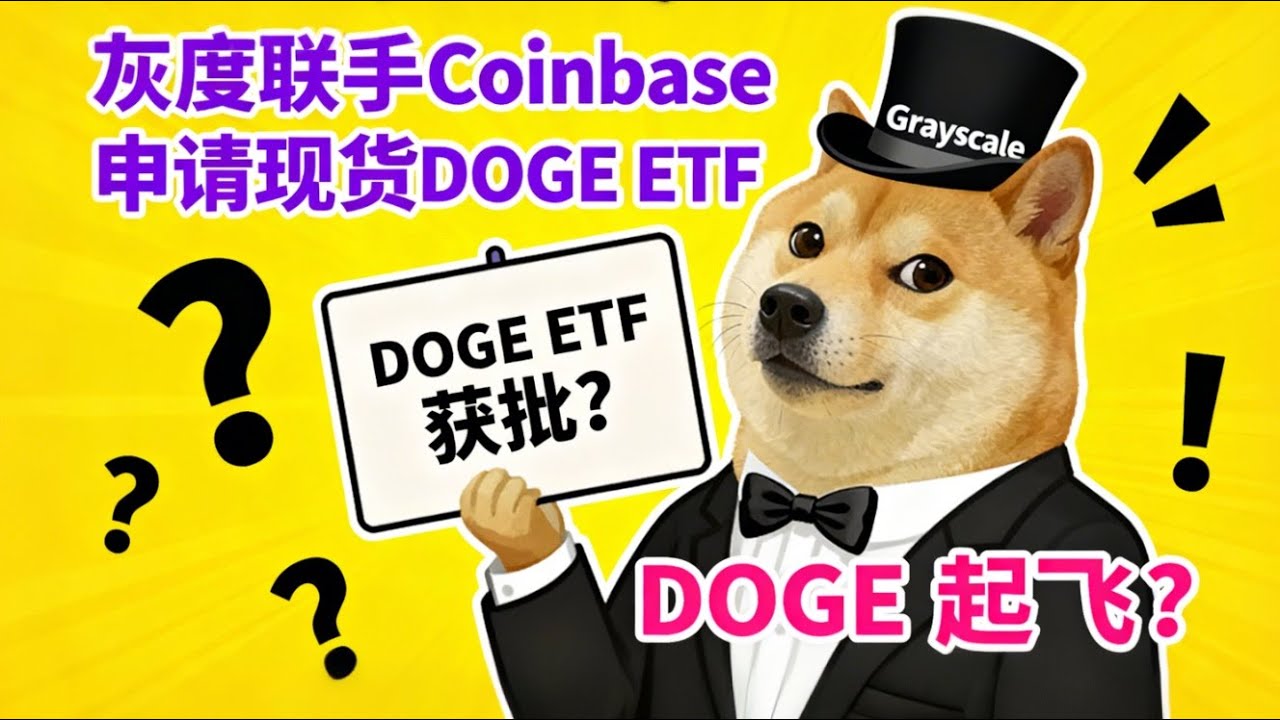 DOGE要起飞？灰度联手Coinbase申请狗狗币现货ETF，机会还是陷阱？ - YouTube