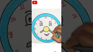 how to draw a Clock || Clock drawing || easy drawing step by step #shorts Profile