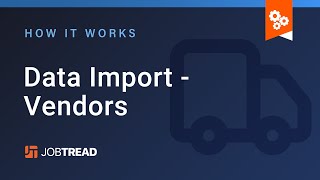 Data Imports - Vendors