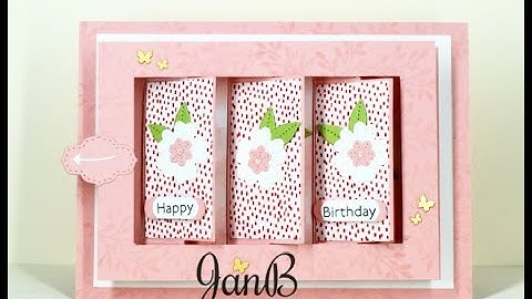 No.625 - Flip Flap Shutter Card - JanB UK Stampin