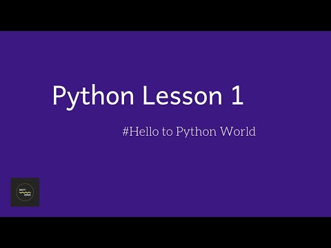 Python Lesson - 1 Hello from Python!(#Beginner Tutorial)