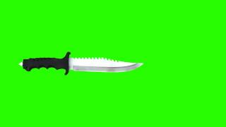 flying knife 02 green screen free royalty footage