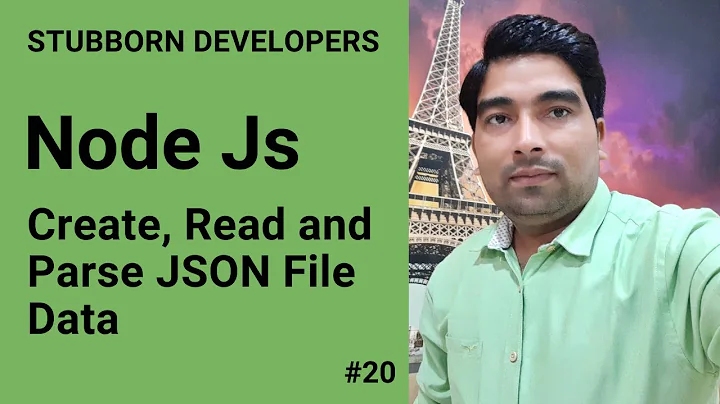 Use JSON in Node.js | Parse JSON in Node JS | Create and Read JSON File in Nodejs