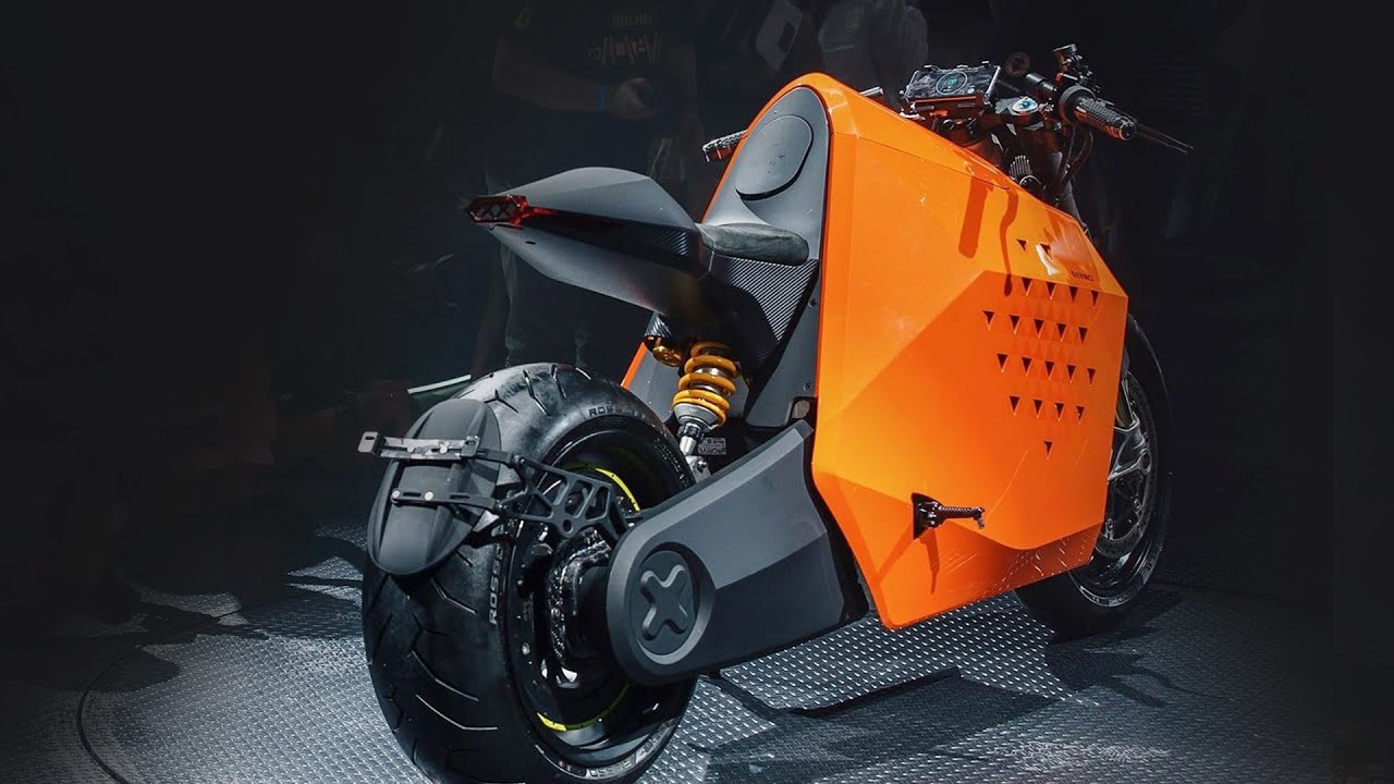 Davinci DC100 an electric motorcycle that can selfbalance and follow