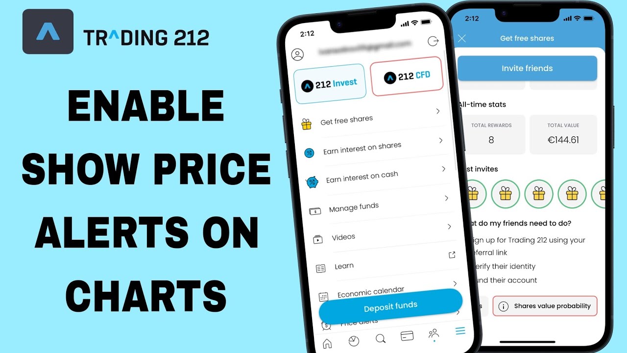 How To Enable Show Price Alerts On Chart On Trading 212 App