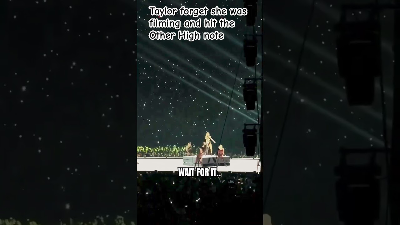 Taylor forgot she was filming 
