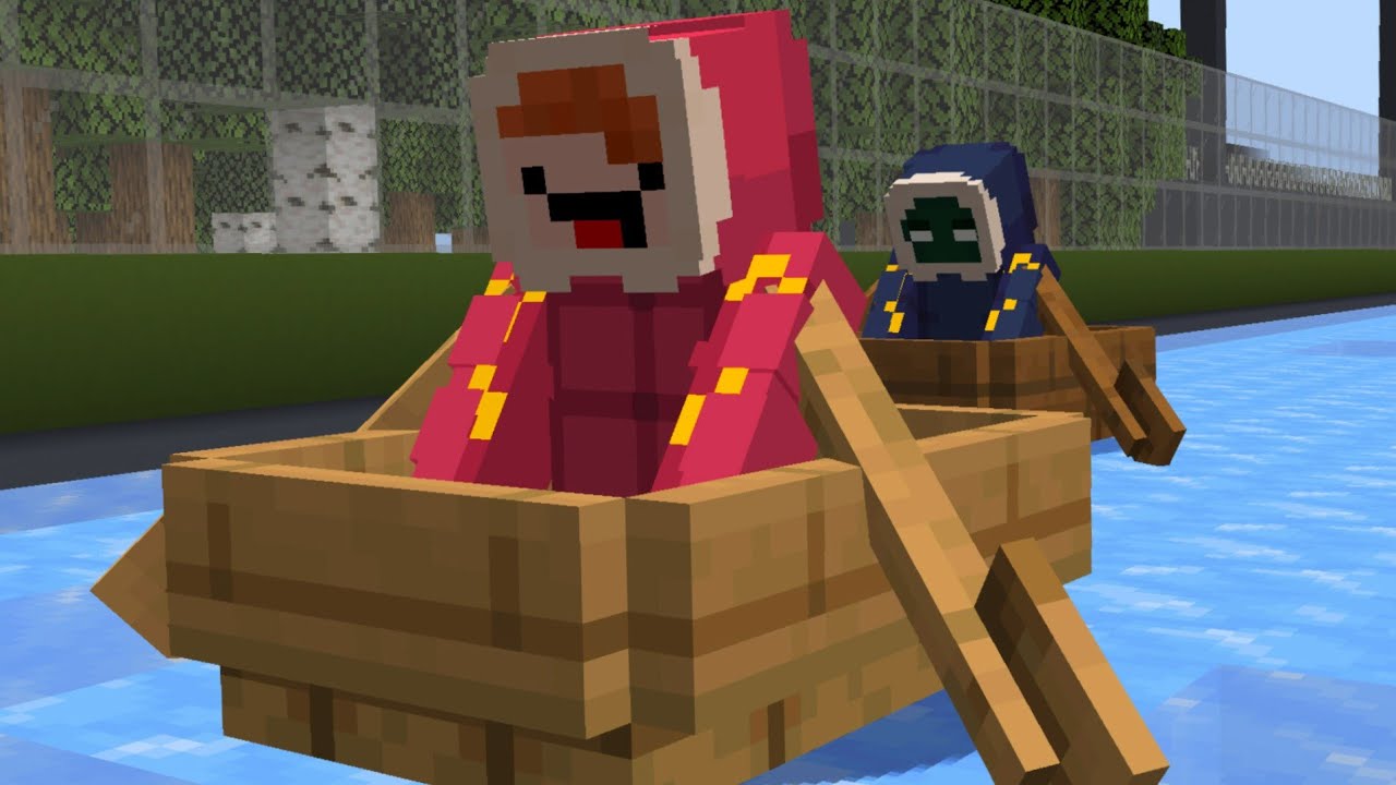 COMPETÍ En una CARRERA De BOTES en MINECRAFT