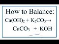 Balancing Chemical Equations Concepts