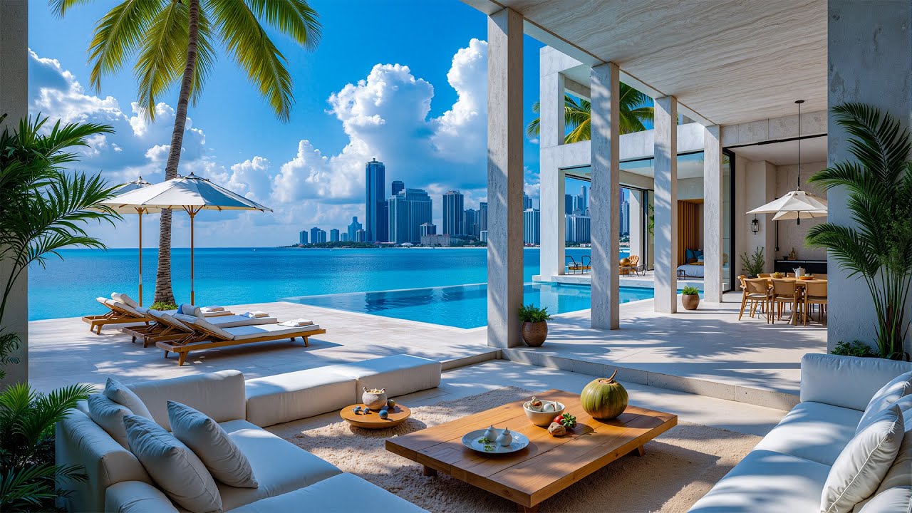 Relaxing Jazz Melodies In The Beachfront Lounge Uplift The Spirit - Jazz Instruments For Relaxation