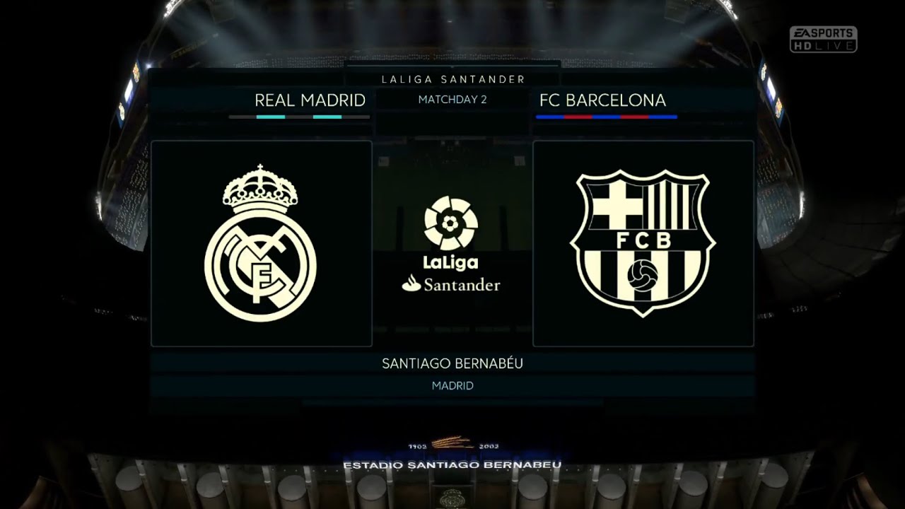 FIFA 18 Real Madrid vs Barcelona (La liga santander)