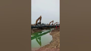 Army of Excavators Unite: Building Water Pipeline in Harmony