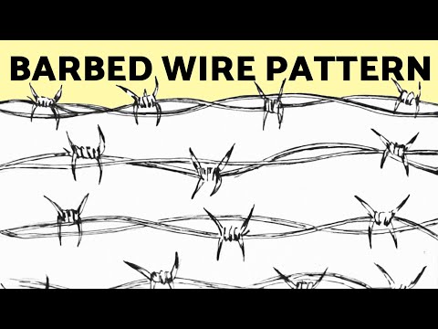How to Draw a Barbed Wire Pattern