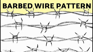 How To Draw A Barbed Wire Pattern