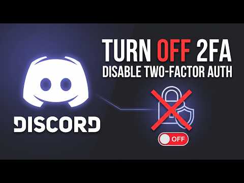 How To Turn Off 2FA On Discord | Disable Two Factor Authentication