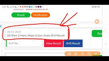 Result Of B.A./B.SC./B.COM. (Kalyani University) (Hons.+Gen) Part-I Exanimation 2019