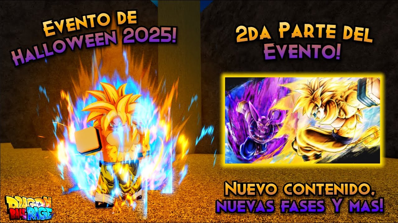 EVENTO DE HALLOWEEN PARTE 2 EN VIVO!! | Roblox Dragon Ball Rage