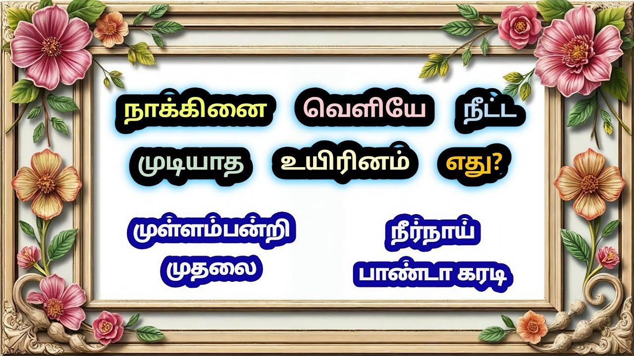 பொது அறிவு வினா விடைகள் | tnpsc exam important general knowledge questions - 2026 (exercise - 079)