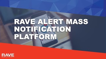 Rave Alert Mass Notification Platform