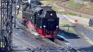 1 Bahnhof 🚉 Wernigerode mit Start Dampflok zum Brocken