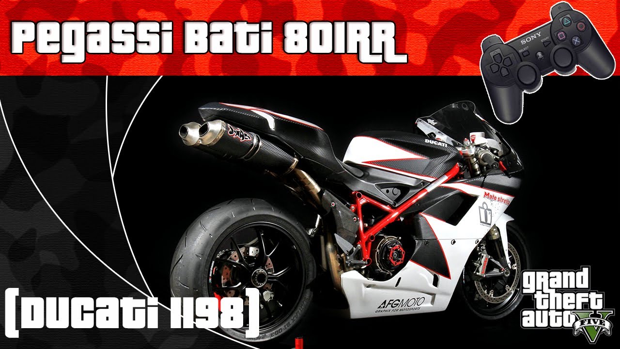 B)グランド・セフト・オート5 Video - GTA V - Pegassi Bati 801RR (Ducati 1198) Onde Encontrar PT