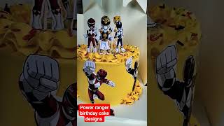 Power rangers Birthday cake designs #shortvideo