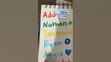 Writing my subscribers names Pt.3! Comment your name, emoji, and color! #shorts #subscribers #draw