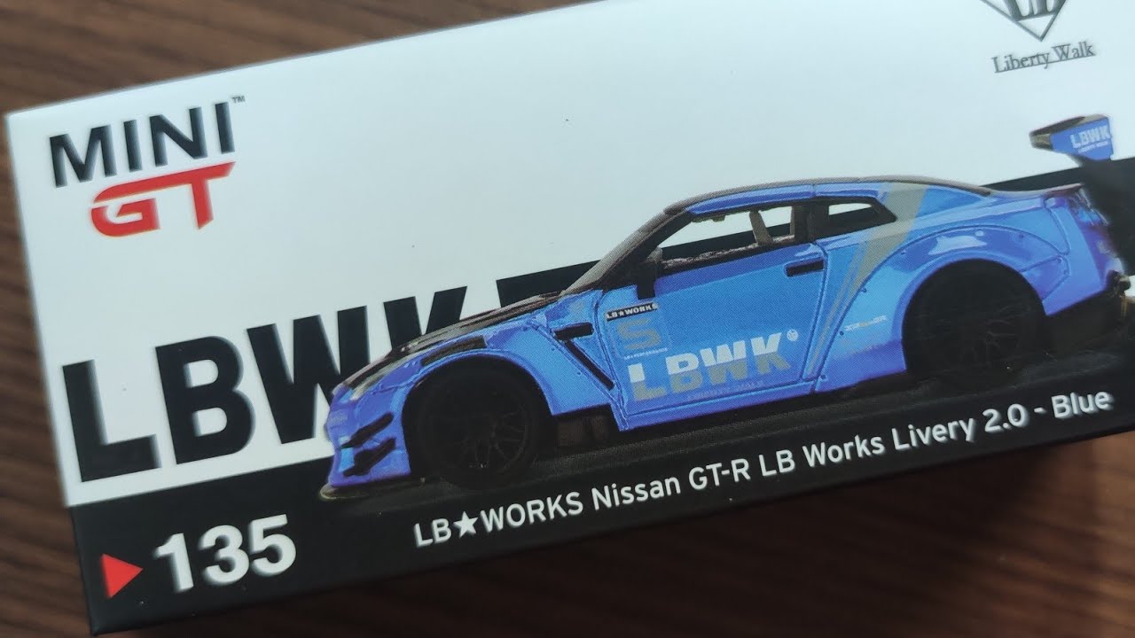 Mini GT 135 LB Works Nissan GT-R LB Works Livery 2.0 - Blue