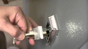 Changing Cores on the Basic Chrome T-Handle Lock