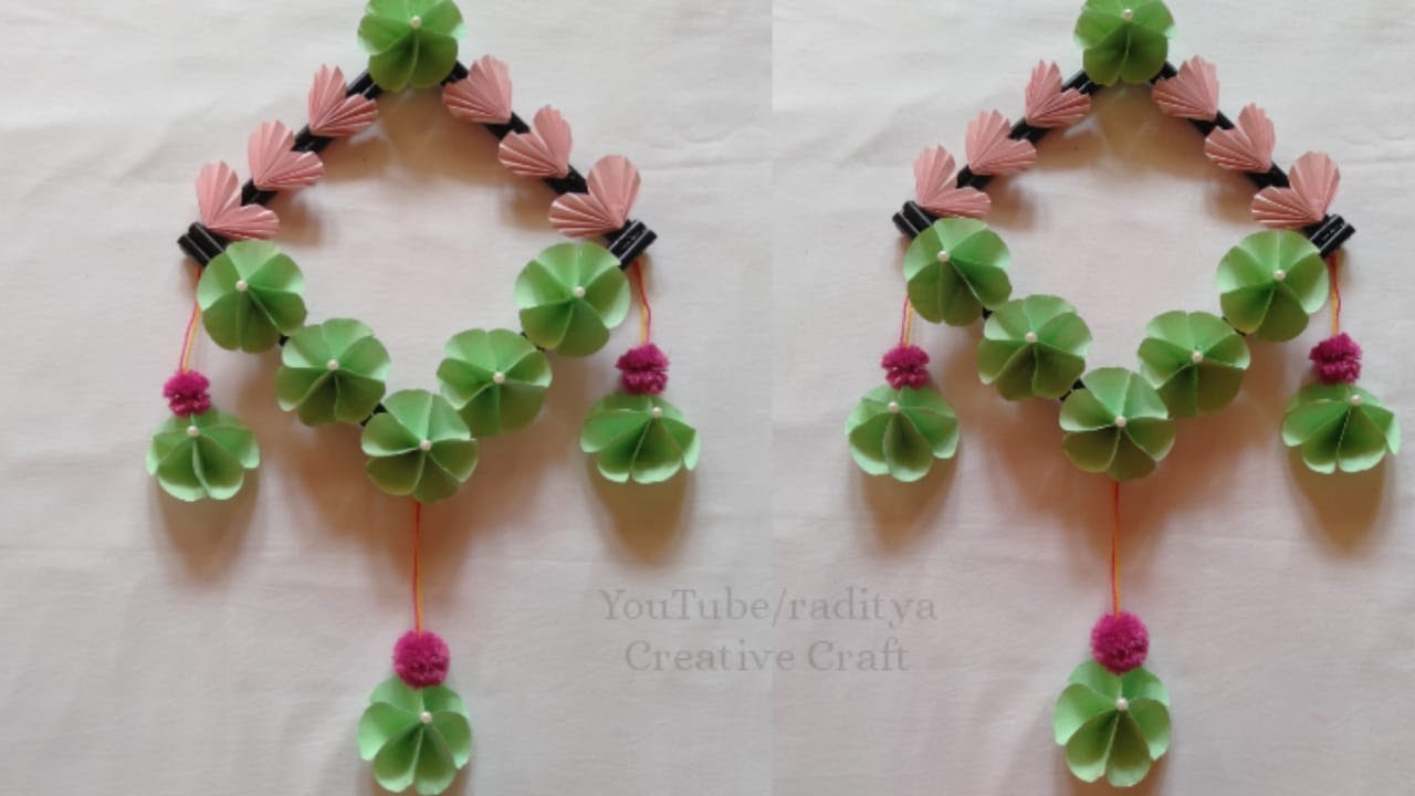 DIY Easy Beautiful Wall Hanging and Waste Paper 