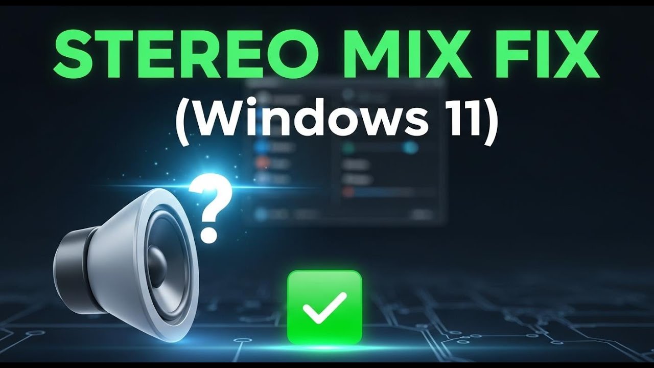 Styro Mix How to Enable Stereo Mix in Windows 11 Stereo Mix Not Showing Reddit ...