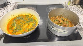 картинка: Вкусный пабда маас с зингой | сухая бхуна из баранины | куб модхар нира миша алоо | Лао Куша Баази