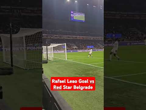 Rafael Leao Goal vs Red Star Belgrade | AC Milan vs Belgrade #rafaelleão #acmilan #belgrade#allgoals