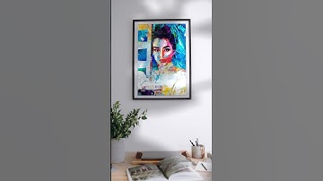 Make abstract and expressionist portrait in #photoshop #photoshoptutorial #portrait #art #fyp